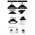 tuv low price motion sensor LED High Bay Light 150W UFO HighBay 19500 Lumens 150Lm/W Meanwell Driver Dimmable 5000K,Lumileds SMD